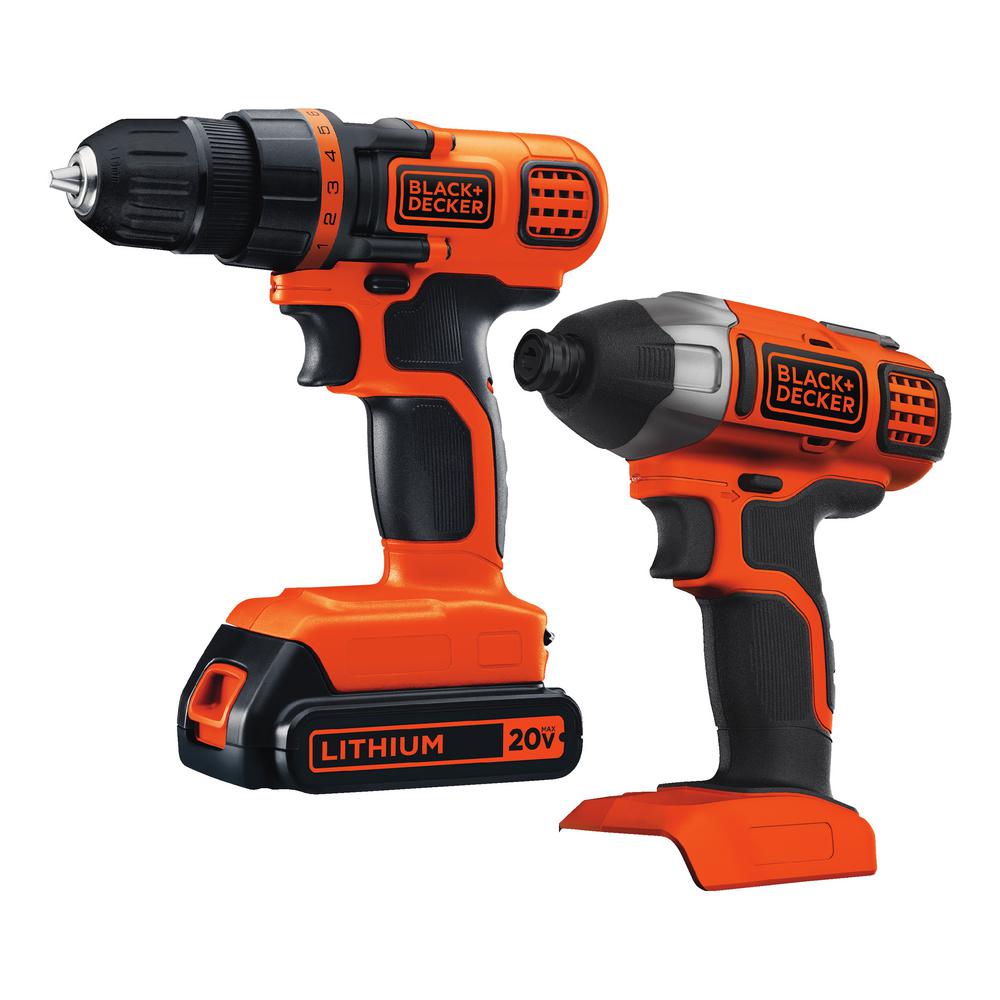 BLACK+DECKER 20-Volt MAX Lithium-Ion Cordless Drill/Driver and Impact Driver Combo Kit (2-Tool) with Battery 1.5Ah and Charger was $99.0 now $69.0 (30.0% off)