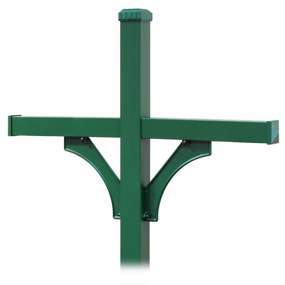 Salsbury Industries Deluxe 2Sided InGround Mounted Mailbox Post for