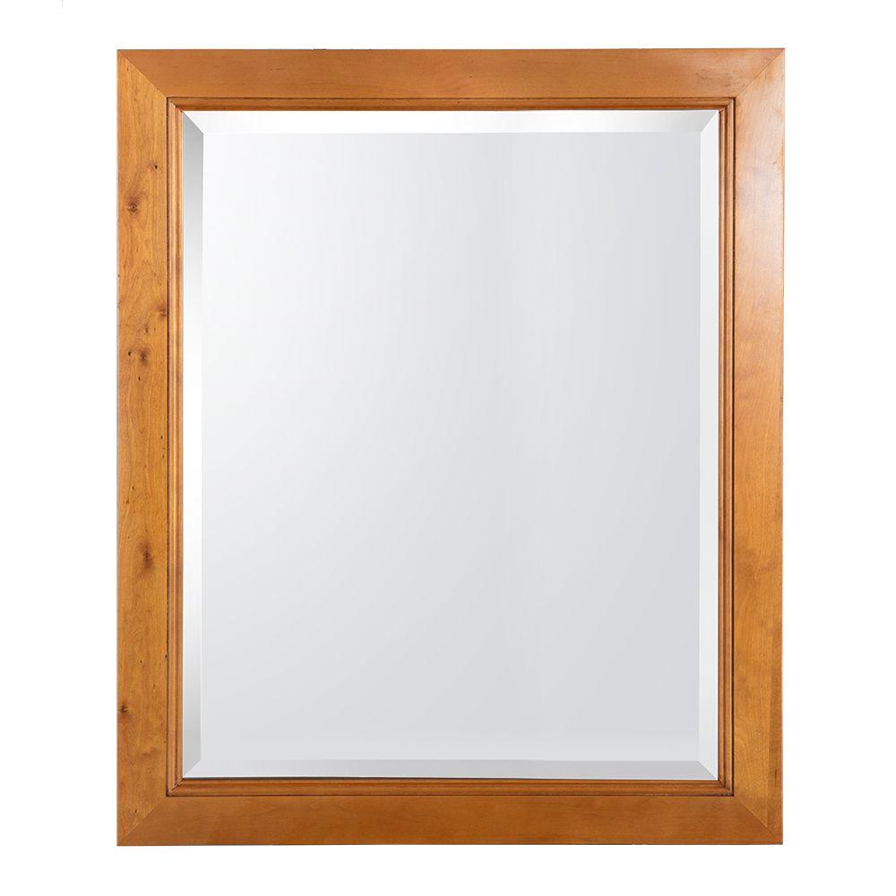 Home Decorators Collection Exhibit 28 in. x 34 in. Wall Mirror in Rich