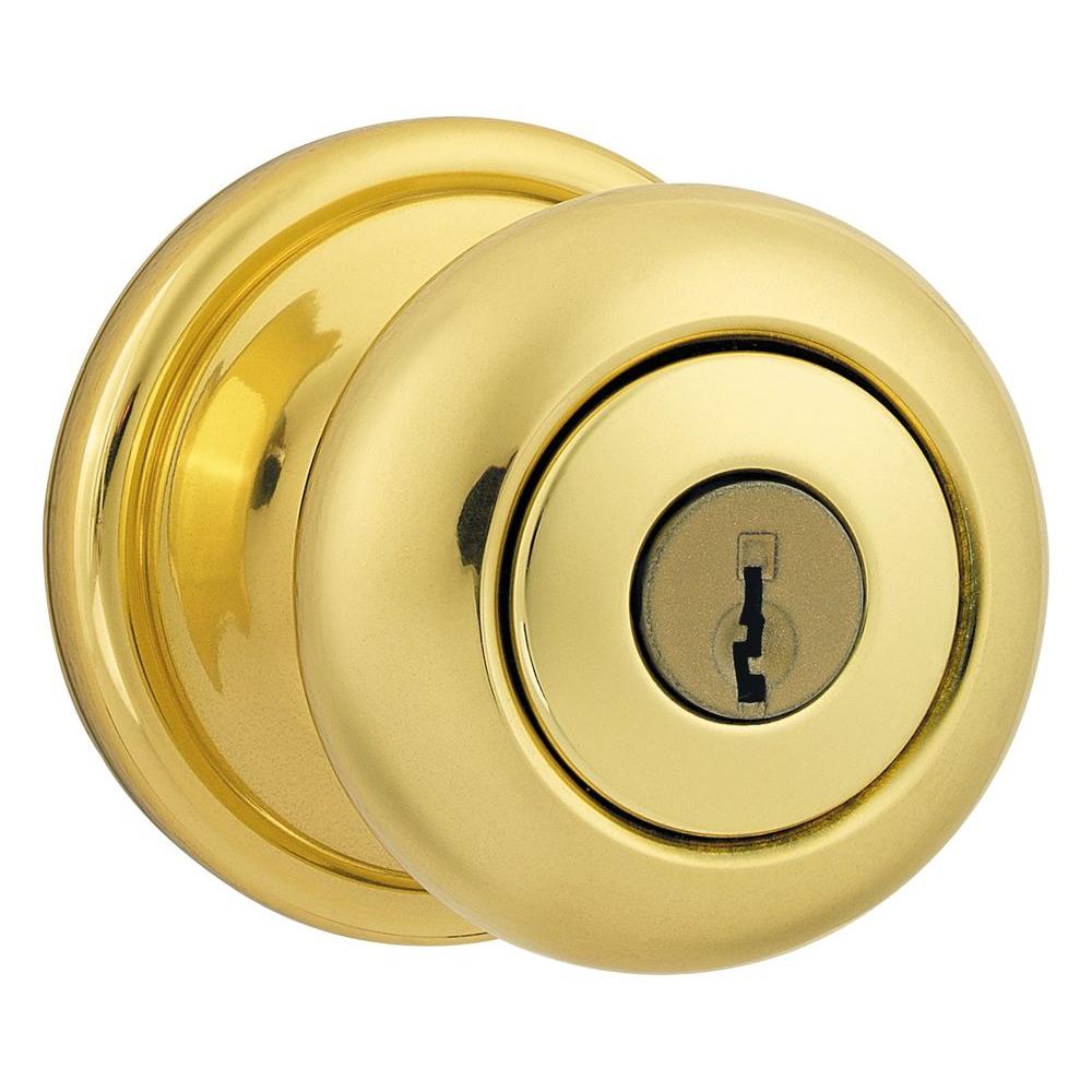 Kwikset Hancock Lifetime Polished Brass Entry Knob740H L03 6AL RCS K3
