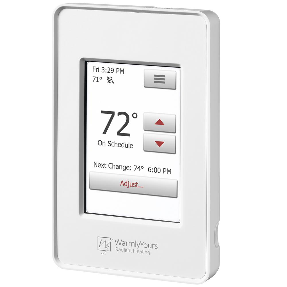 Warmlyyours Nspire Touch Wifi And Programmable Thermostat With Floor Sensor Uwg4 4999 The Home Depot - Warmly Yours Thermostat Manual Warmlyyours Nspire Touch Wifi And Programmable Thermostat With Floor Sensor Uwg4 4999 The Home Depot - Warmly Yours Thermostat Manual