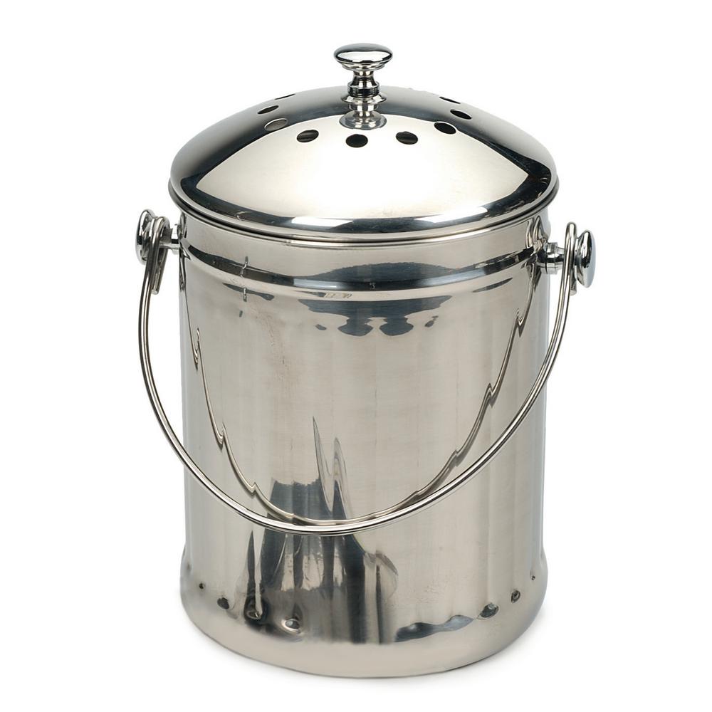 Rsvp International 1 Gal Endurance Compost Pail Pail The Home Depot