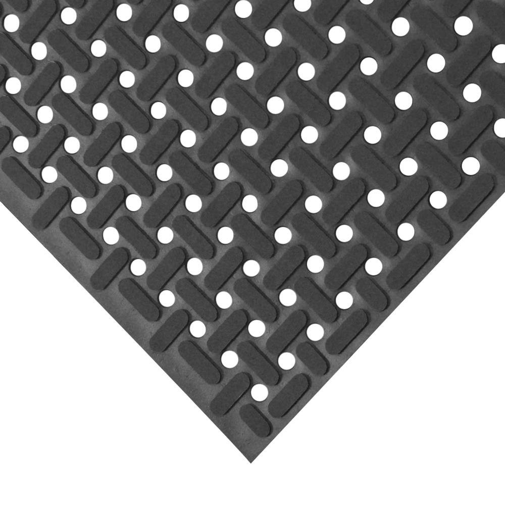 Indoor Outdoor Modified Loose Lay Sheet Vinyl Flooring Paw Grip Black 34 In X 10 Ft Nitrile Non Slip Rubber