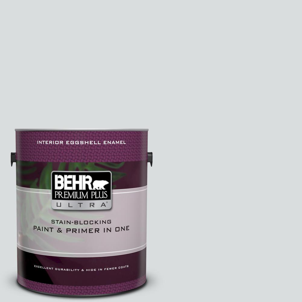 BEHR Premium Plus Ultra 1 gal. #N500-1 Shiny Luster Eggshell Enamel ...