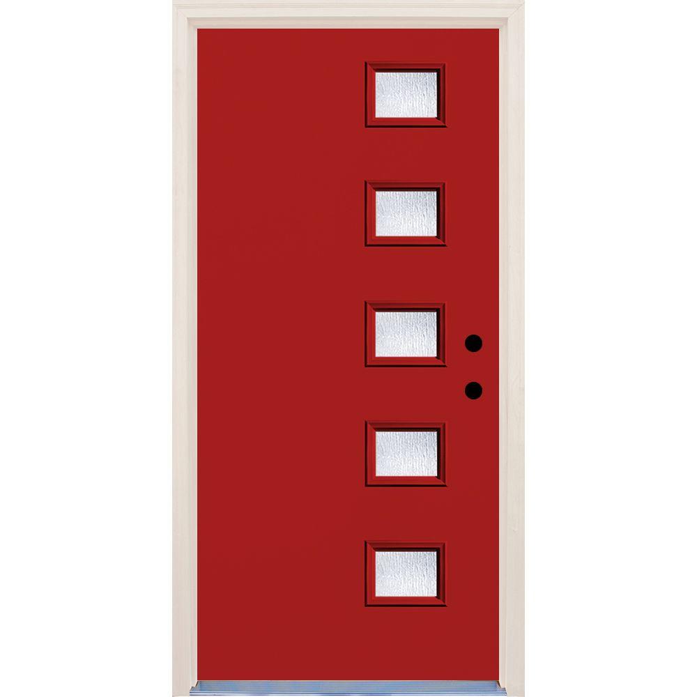 Red Modern Front Doors Exterior The Home Depot 36