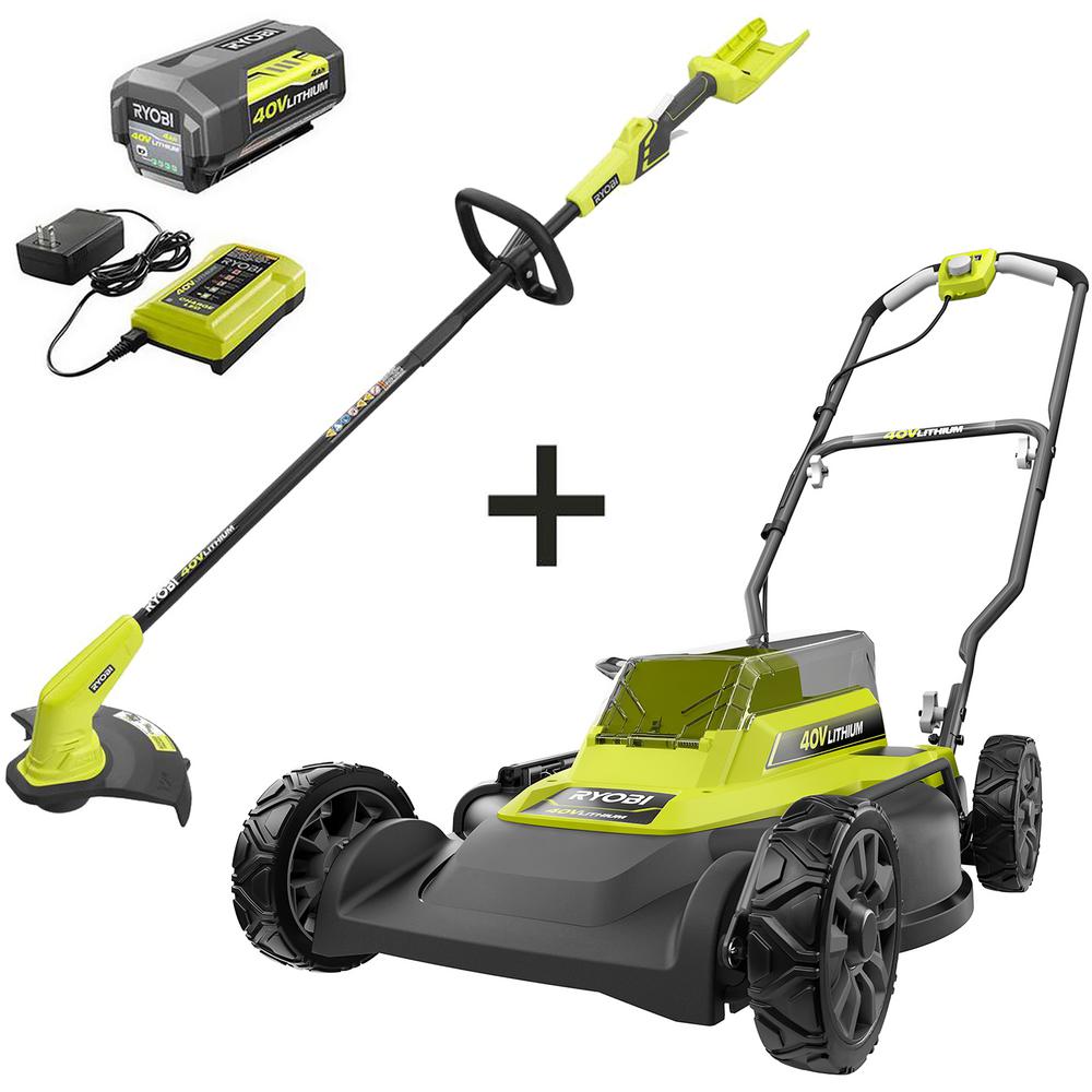 Ryobi 21 In 40 Volt Hp Lithium Ion Brushless Cordless Walk Behind Self