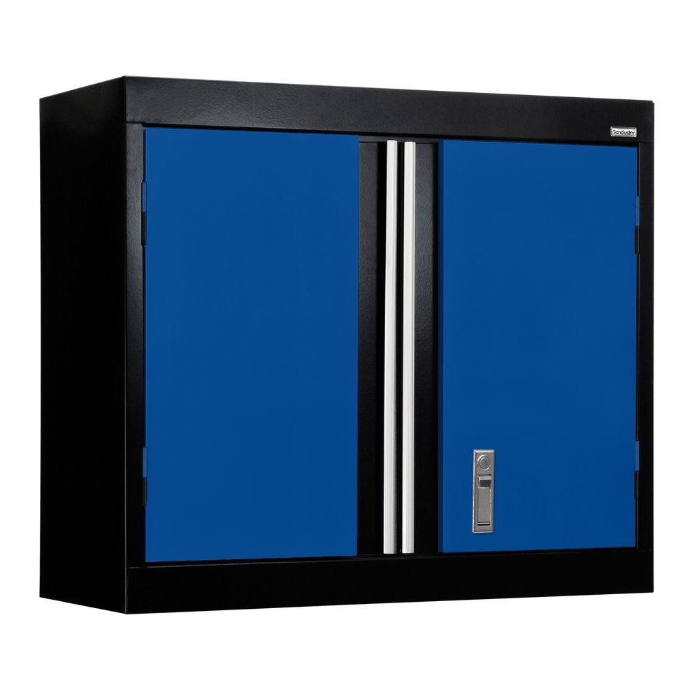 12 In Blue Garage Cabinets Storage Systems 30 In W X 12 D 26 H Modular Steel