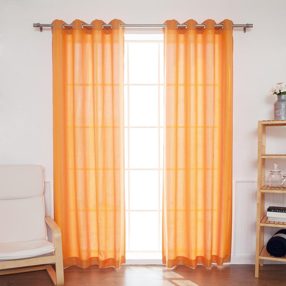 Best Home Fashion Outdoor Oxford 96 In L In Orange 2 Pack