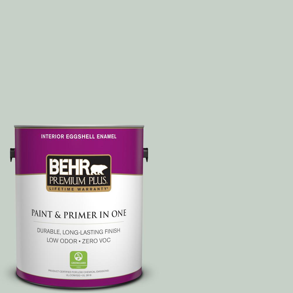 BEHR Premium Plus 1gal. N4002 Frosted Sage Eggshell Enamel Interior