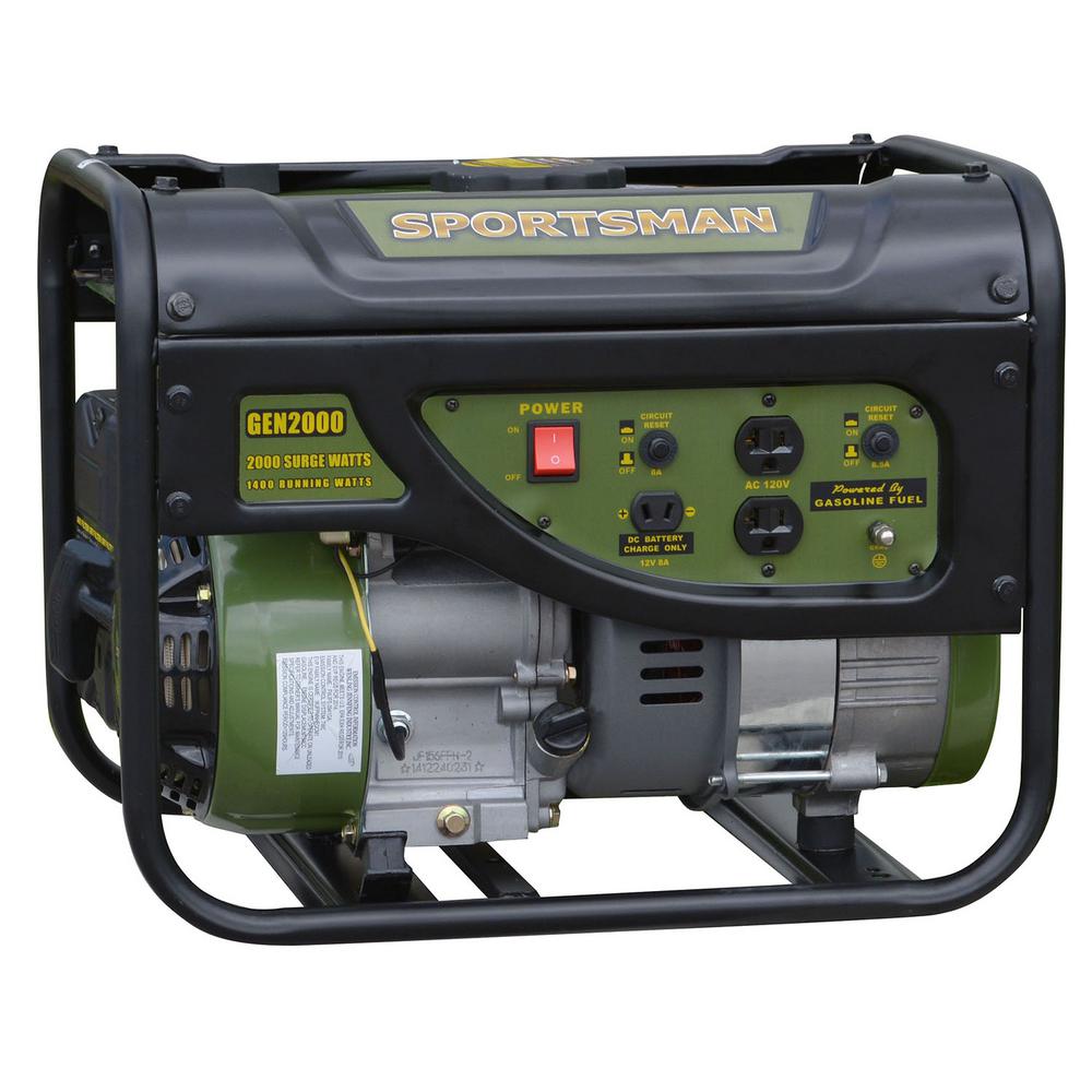 Gasoline Powered Portable Generator Camping Tailgating Party Low Oil