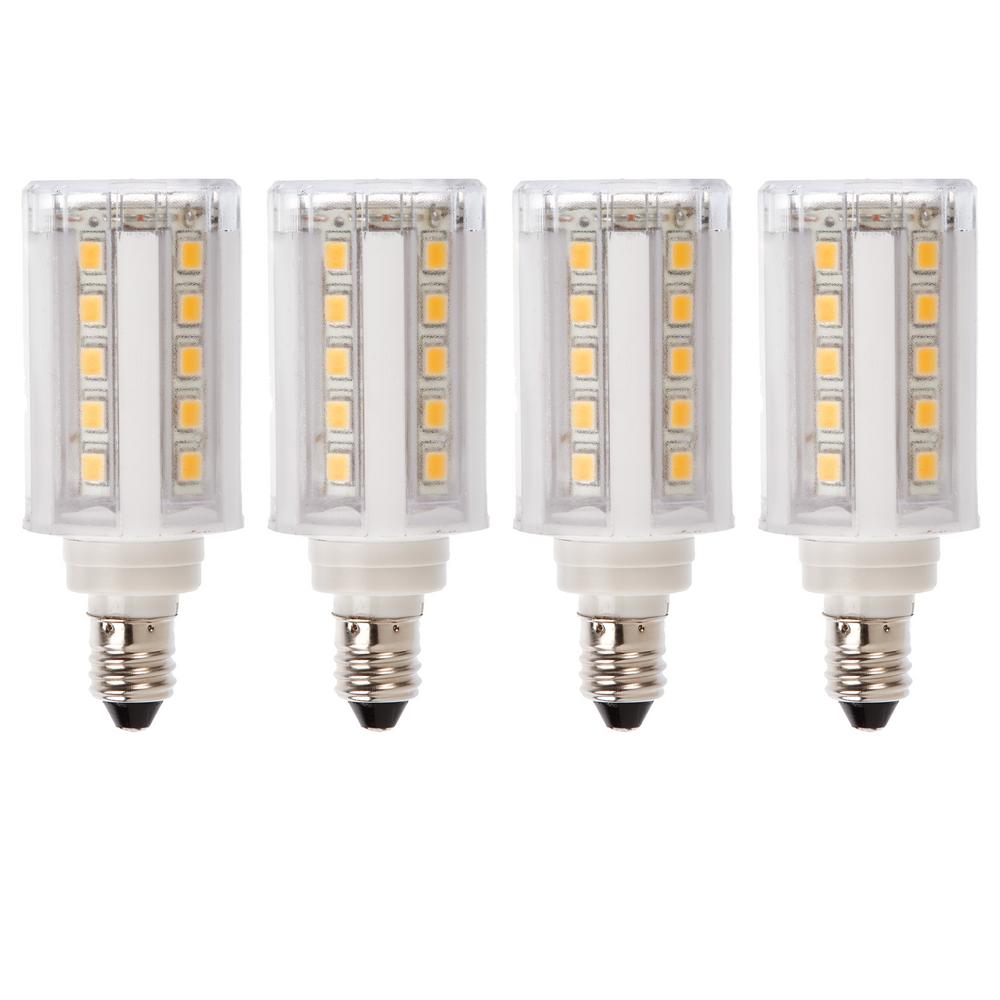 Warm White E11 Led Light Bulbs Light Bulbs The Home Depot