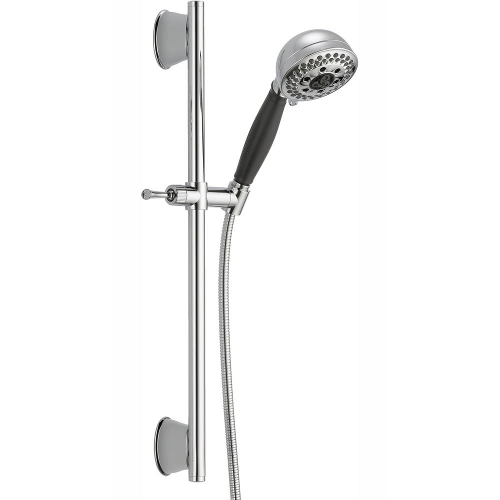 Delta 5Spray Handheld Showerhead with Slide Bar and Pause