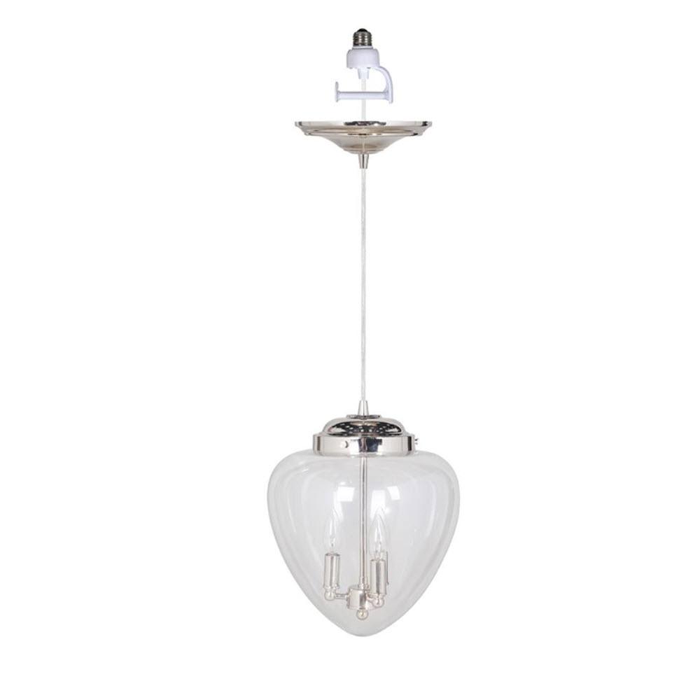 Home Decorators Collection Brooks 3 Light Brushed Nickel Pendant Home Decorators Collection Brooks 3 Light Brushed Nickel Pendant With Conversion Kit