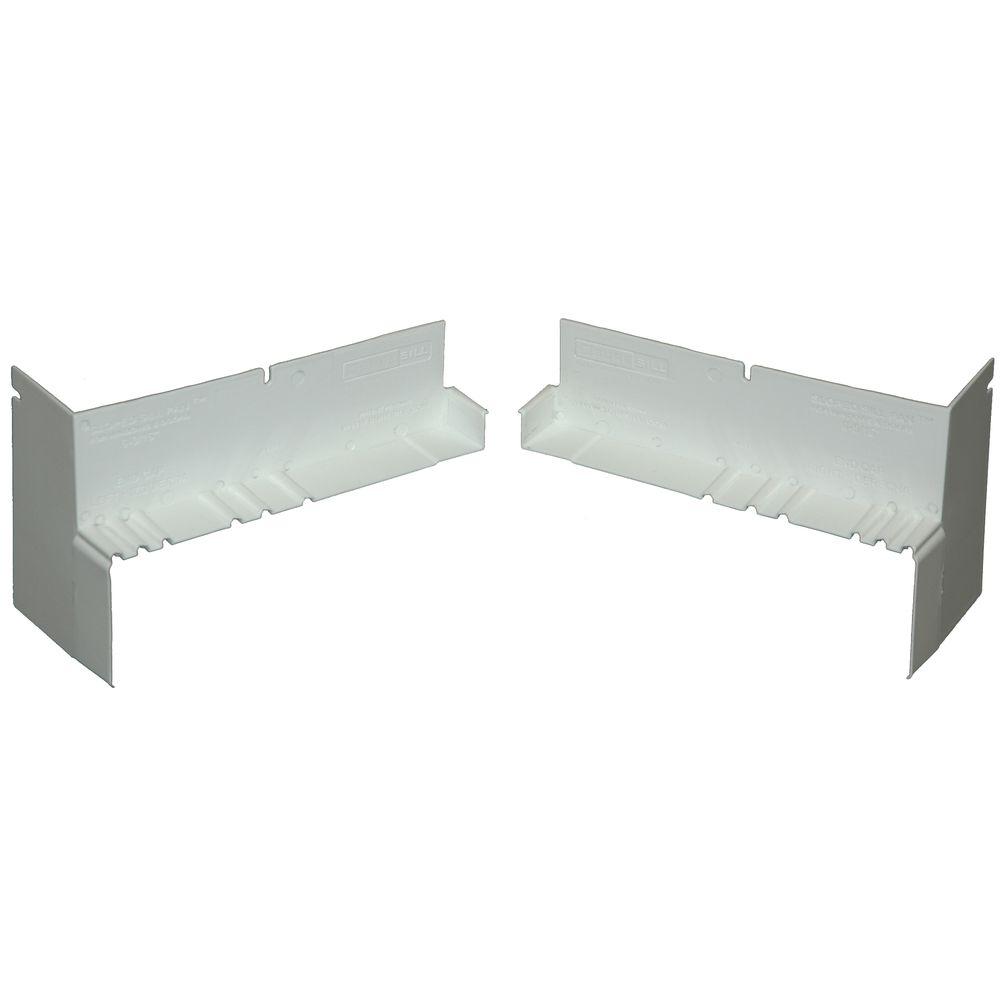 SureSill 69/16 in. White Sloped Sill Pan End Caps (1Pair)SS 6_63S CPS The Home Depot