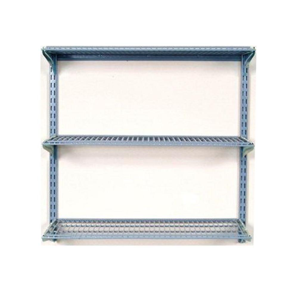 wall mounted wire shelving