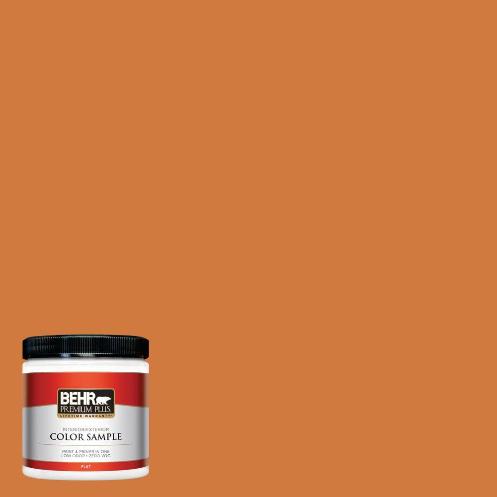 Behr Premium Plus 8 Oz 250d 6 Maple Leaf Flat Interior Exterior 250d 6 Maple Leaf Flat Interior Exterior Paint And Primer In One Sample