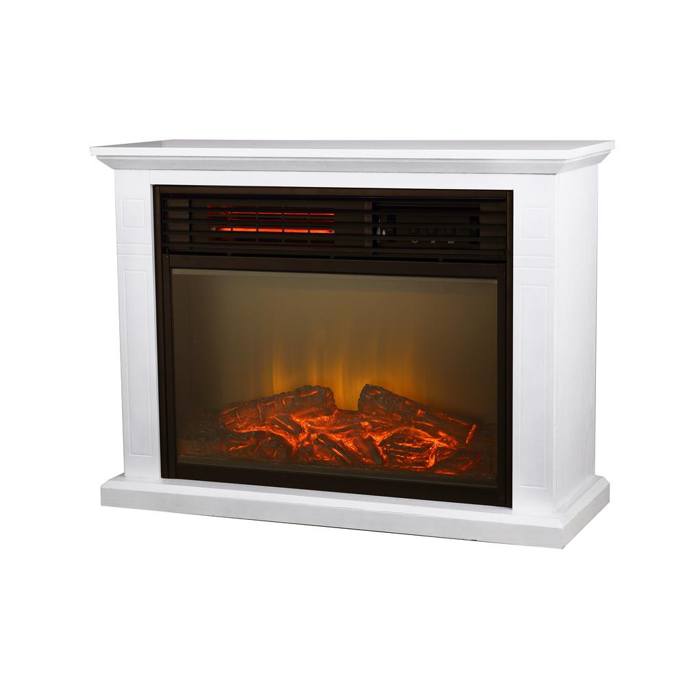 Hampton Bay Cedarstone 29 In 3 Element Mantel Infrared Electric Hampton Bay Cedarstone 29 In 3 Element Mantel Infrared Electric Fireplace Oak Fp405r Qa The Home Depot