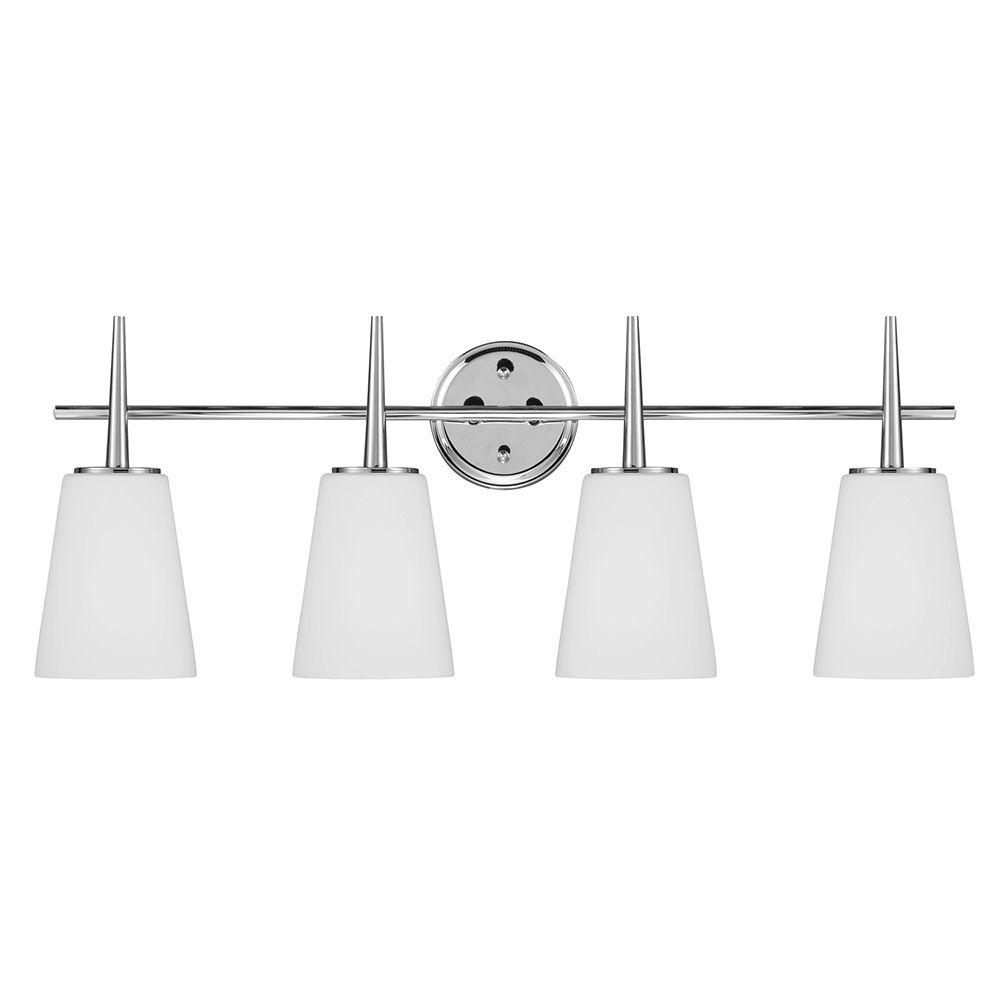 Thomas Lighting 4Light Matte White Wall Vanity LightSL74028 The