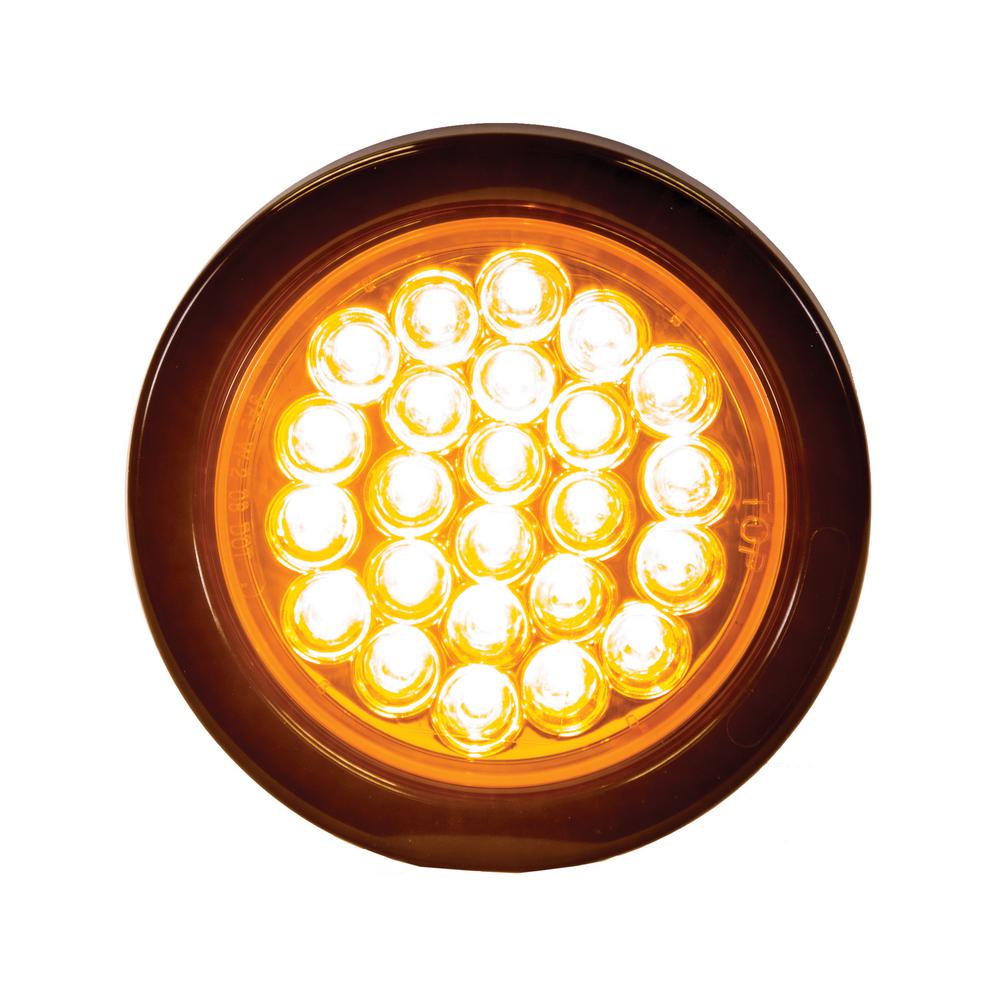 Buyers Products 6 Oval LED Recessed Strobe Light Amber