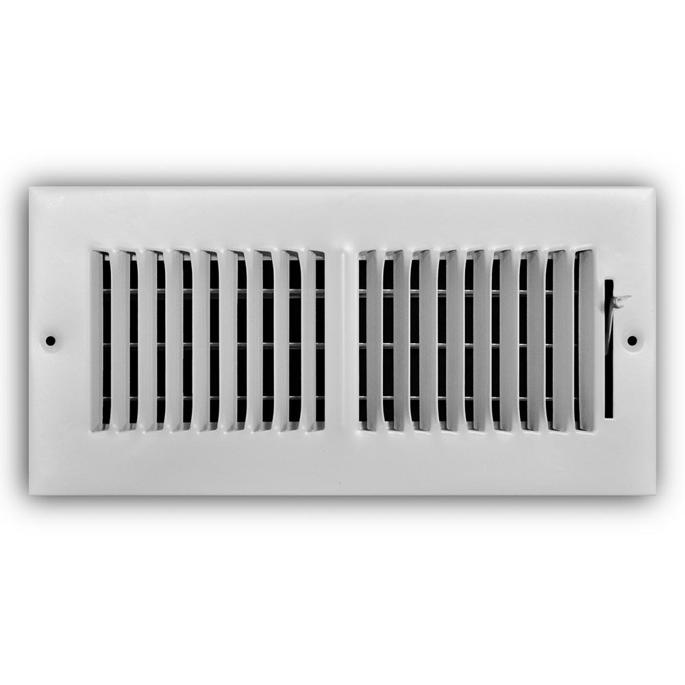 Registers Grilles Hvac Parts Accessories The Home Depot 2 Way Wall Ceiling Register