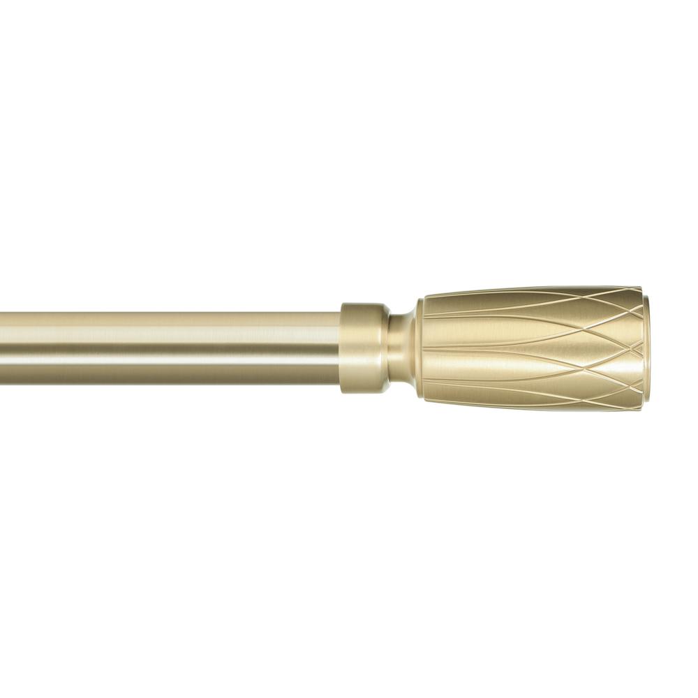 The Haven Collection Heritage 72 In 144 Casual Rod Set Satin Brass