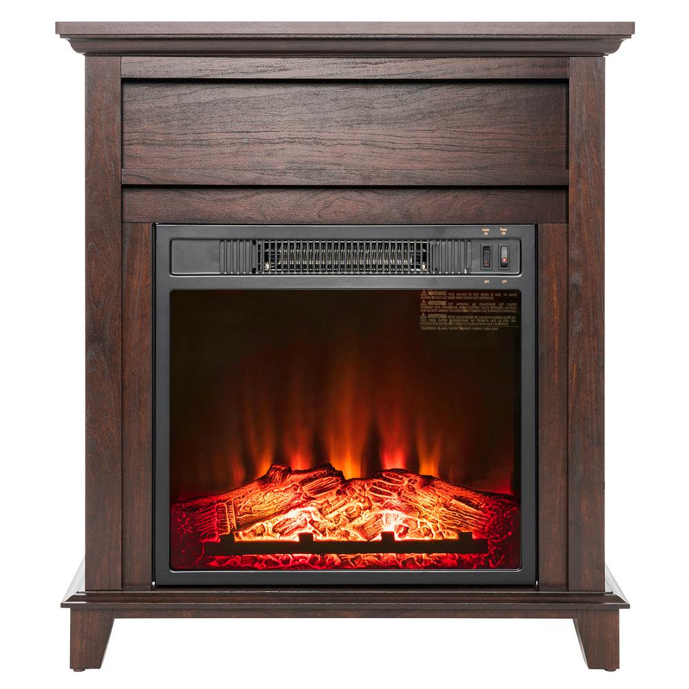 Akdy 27 In Freestanding Electric Fireplace Heater In Wooden