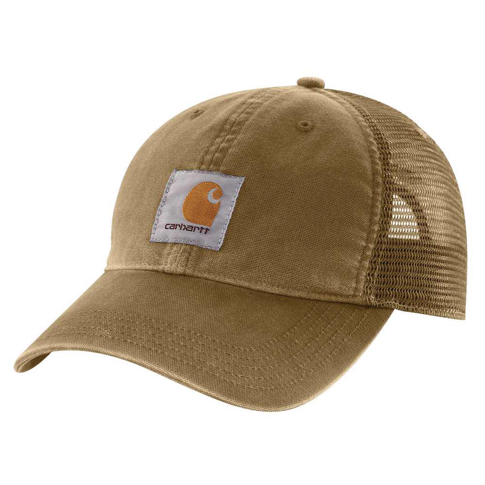 Carhartt Men's OFA Dark Khaki Cotton Cap Headwear100286253 The Home