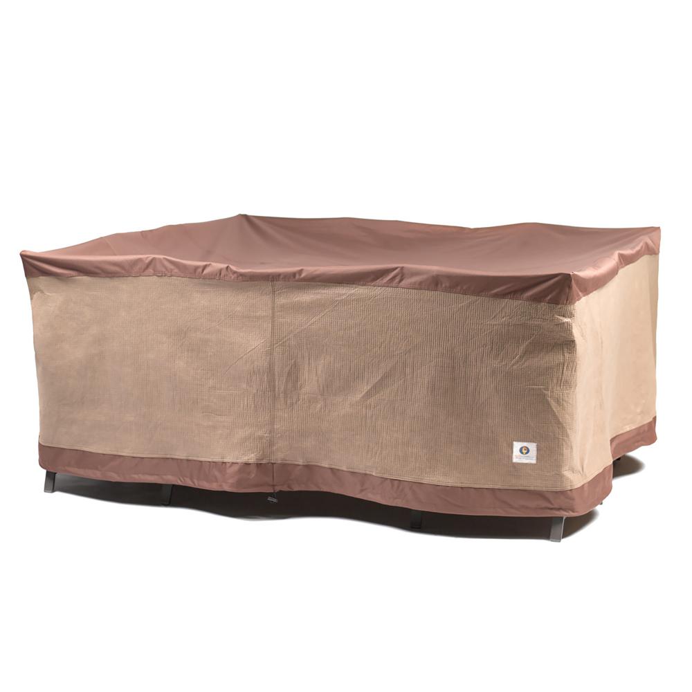 Duck Covers Ultimate 92 In Square Patio Table And Chair Set Cover Square Patio Table And Chair Set Cover