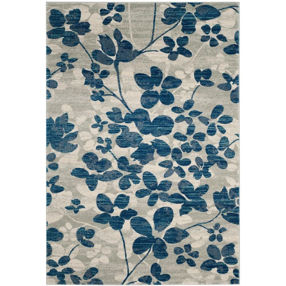 Safavieh Evoke Gray Light Blue 8 Ft X 10 Area Rug Evk236j Safavieh Evoke Gray Light Blue 8 Ft X 10 Area Rug