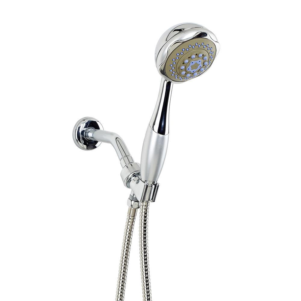 Bath Bliss 4Function Shower Head and Cord Set3416 The Home Depot