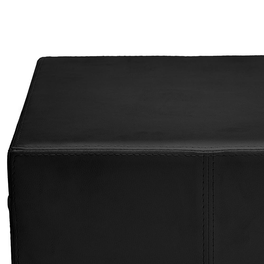 Baxton Studio Dorian 2 Drawer Black Nightstand 28862 6202 Hd The Home Depot