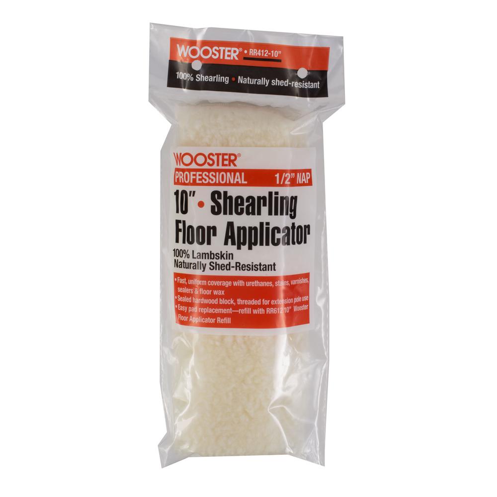 Wooster 10 In X 1 2 In Shearling Floor Applicator 0rr4120100