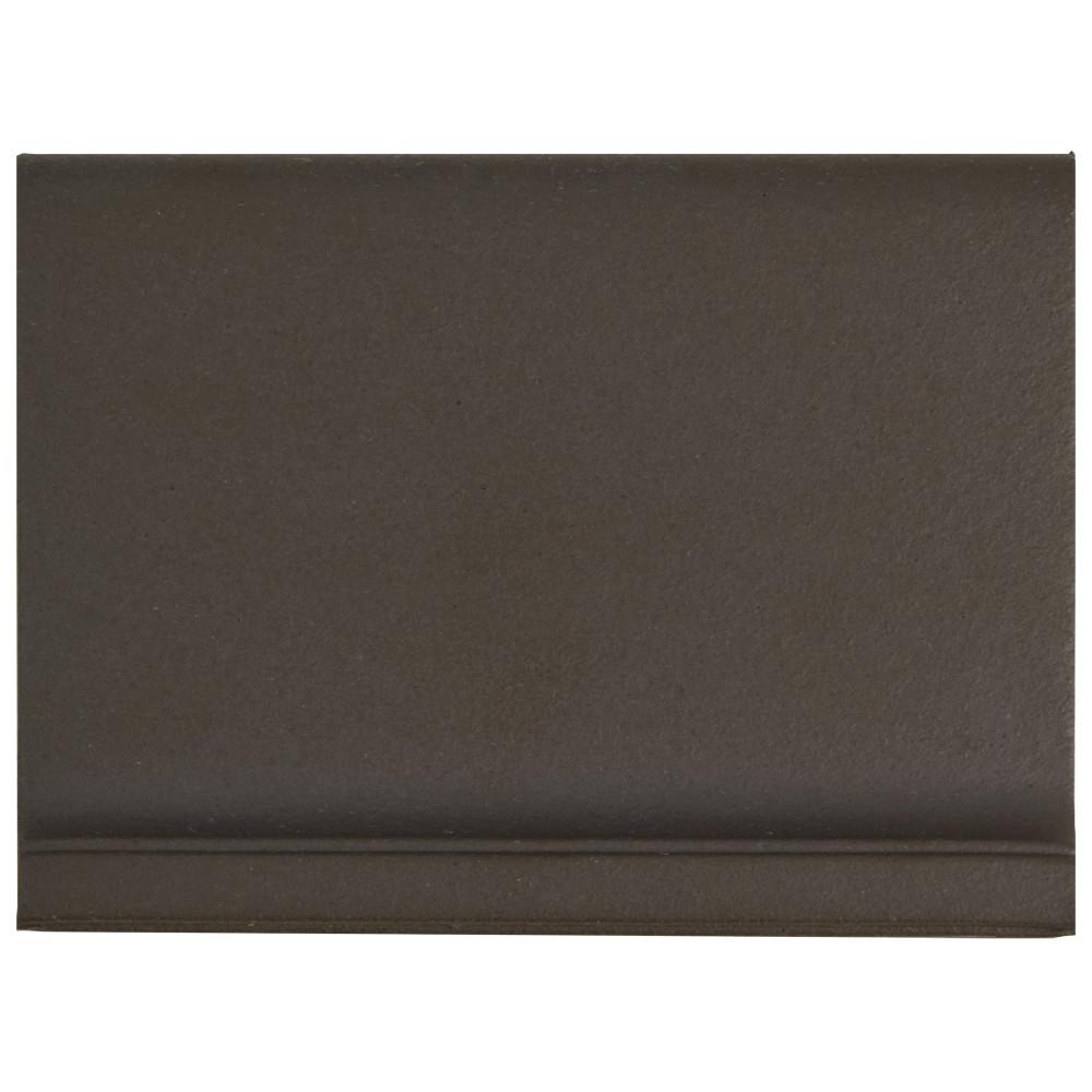 Merola Tile Klinker Skirting Chocolate Black 4 1 2 In X 5 7 8 Merola Tile Klinker Skirting Chocolate