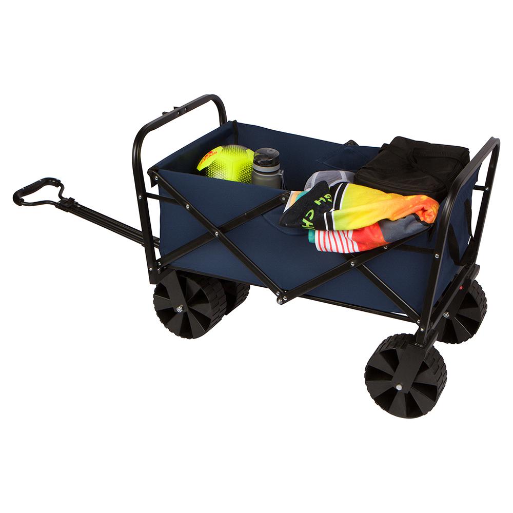 Trademark Innovations 31 inch Steel Framed Folding All Terrain Beach Cart Wagon... by Trademark Innovations
