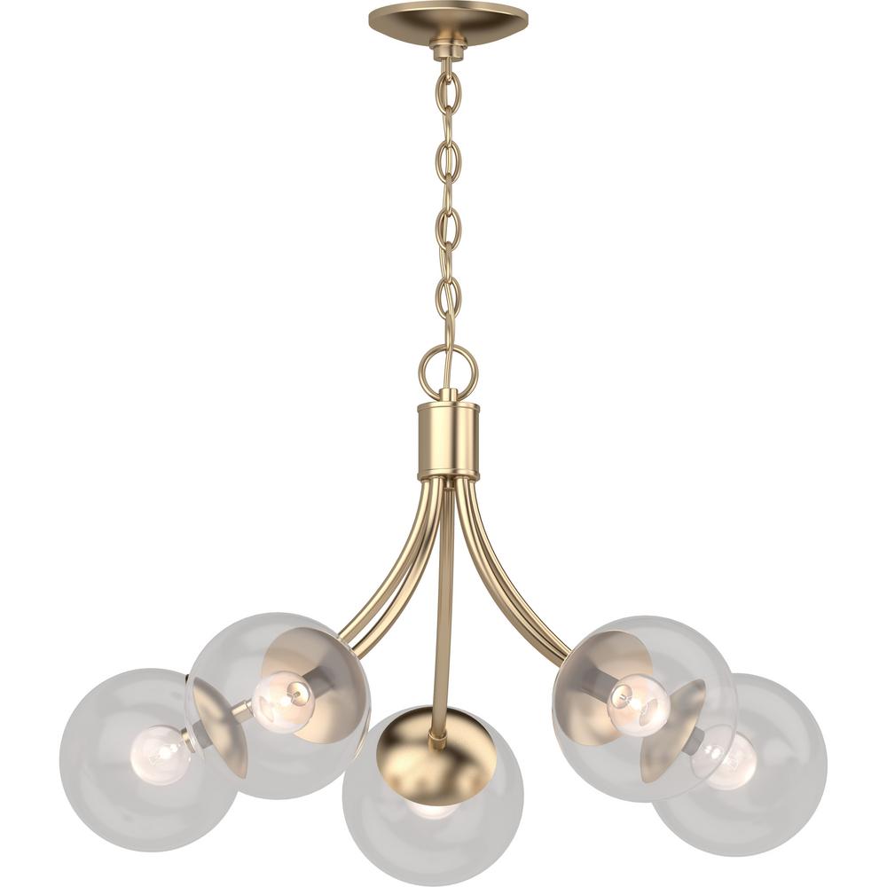 Volume Lighting 5 Light Indoor Antique Gold French Inspired Hanging Chandelier With Round Sphere Orb Globe Clear Gl Shades Volume Lighting 5 Light Indoor Antique Gold French Inspired Hanging Chandelier With Round Sphere Orb Globe Clear Gl Shades