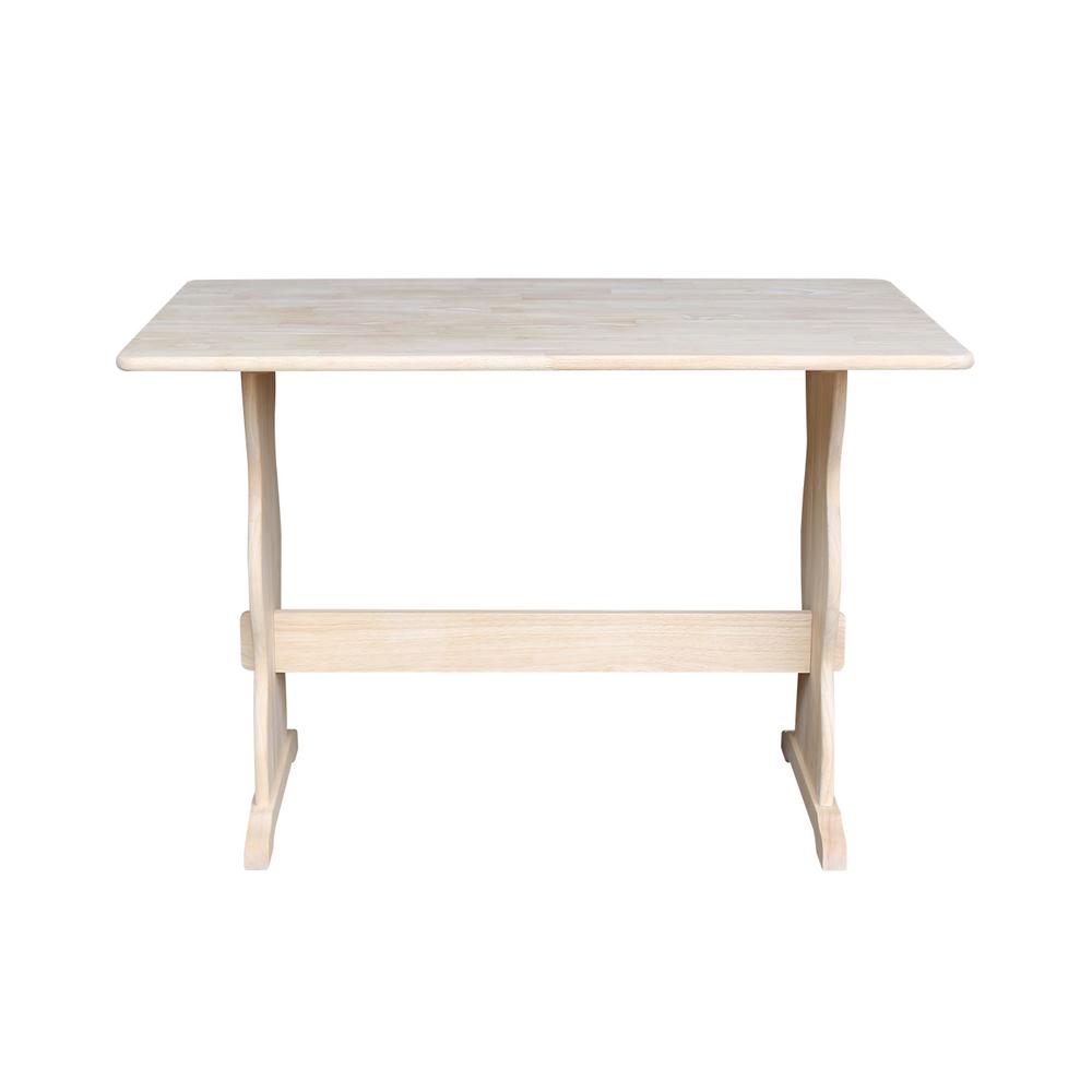 International Concepts Unfinished Trestle Dining TableT4328 The Home Depot