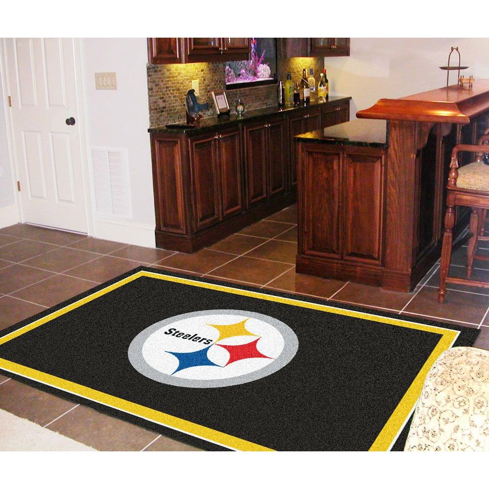 Fanmats Pittsburgh Steelers 5 Ft X 8 Ft Area Rug