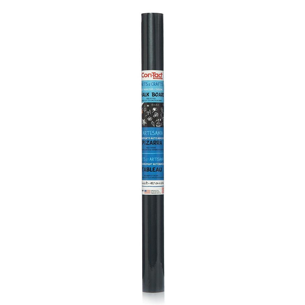 Con-Tact Multi-Purpose Specialty 18 inch x 6 ft. Black Chalkboard Self-Adhesive... by Con-Tact
