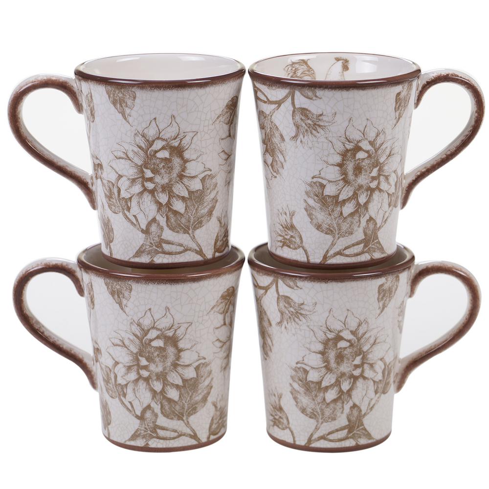 Certified International Toile Rooster 16 oz. Multicolor Mug (Set of 4)22242SET4 The Home Depot