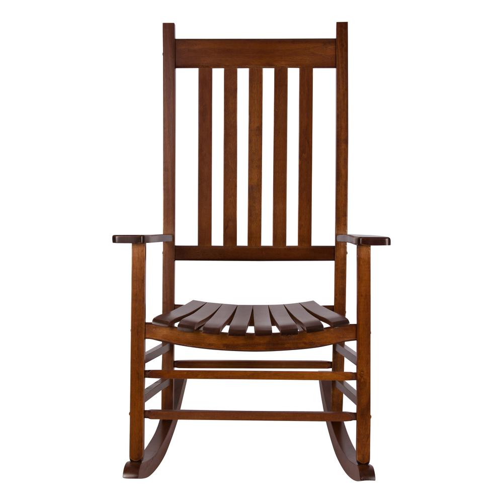 Shine Company Vermont Oak Wood Outdoor Porch Rocker 4332oa The