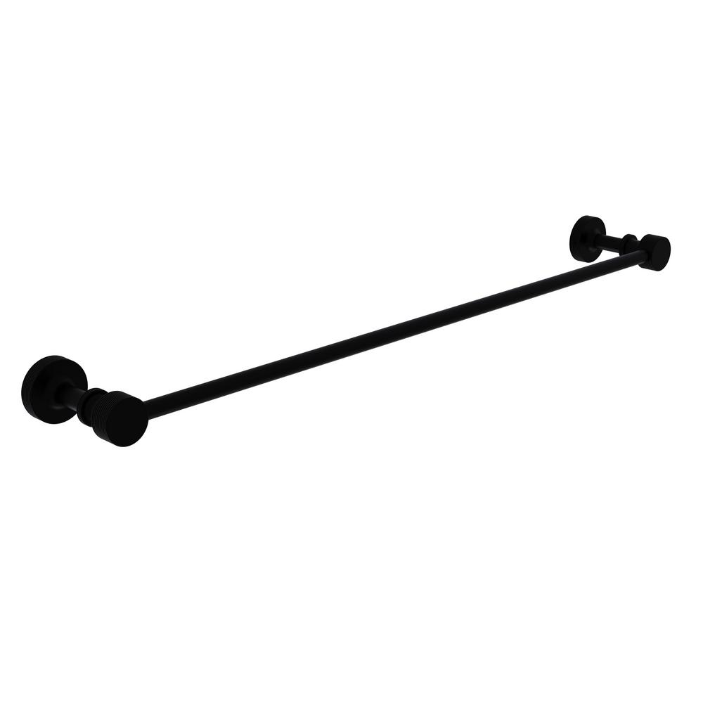 Allied Brass Dottingham Collection 24 in. Towel Bar in Matte BlackDT
