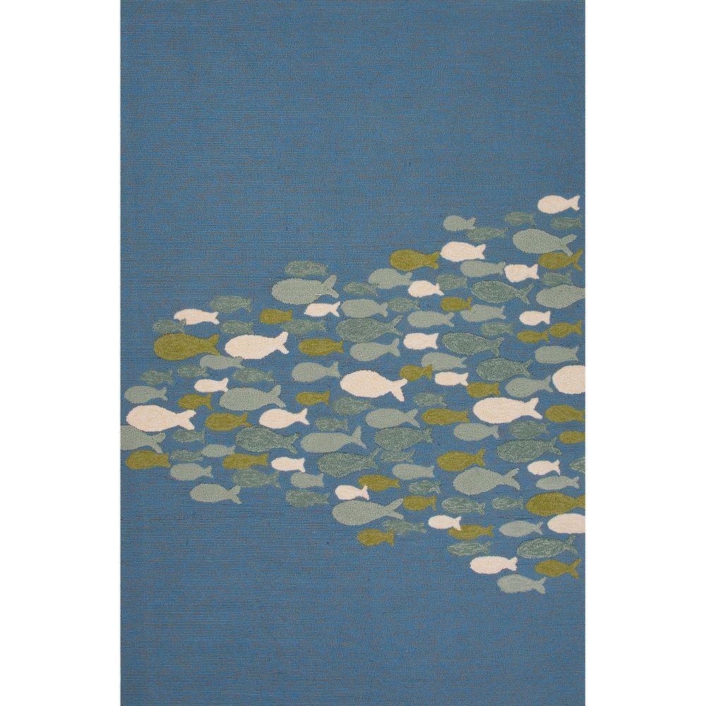 Home Decorators Collection Shore Blue 5 ft. 3 in. x 7 ft. 6 in ...