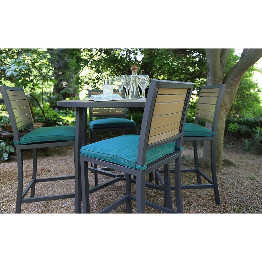 Ae Outdoor Woodbridge 5 Piece All Weather Wicker Patio Bar Height