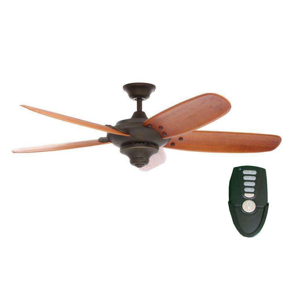 Home Decorators Collection Altura 56 In Indoor Oil Rubbed Bronze Ceiling Fan With Remote Control