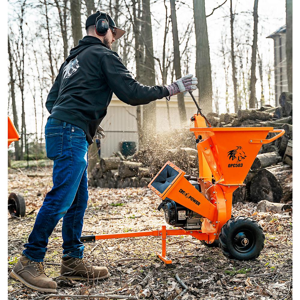 SelfFeeding Gas Wood Chippers Chipper Shredders The Home Depot
