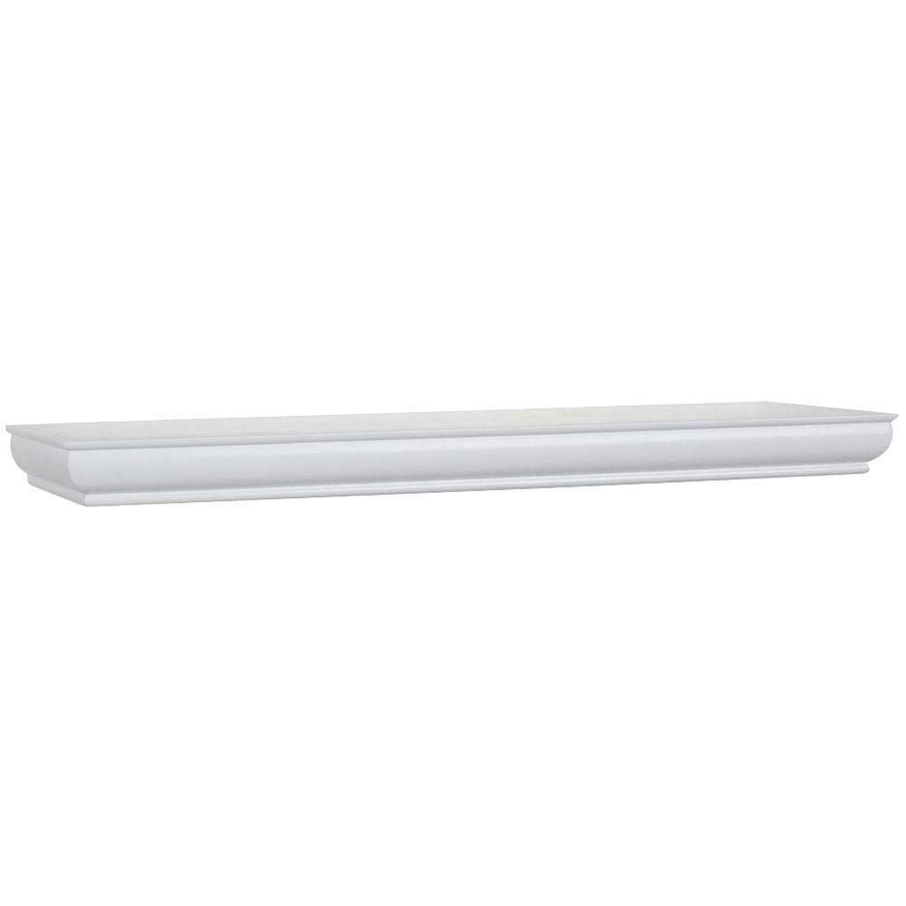 Home Decorators Collection 36 in. L x 8 in. W Profile White Shelf
