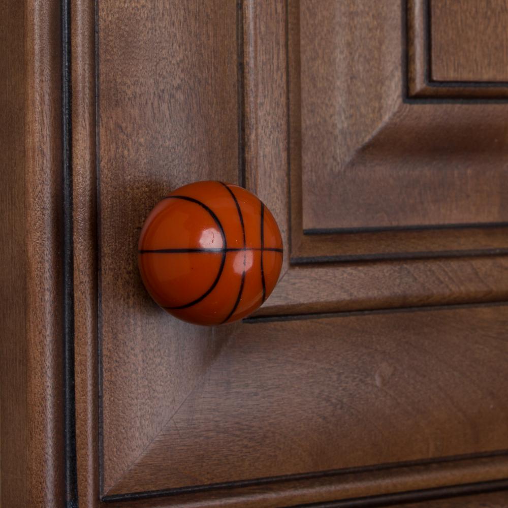 Gliderite 1 1 4 In Dia Basketball Sports Cabinet Dresser Knob 10