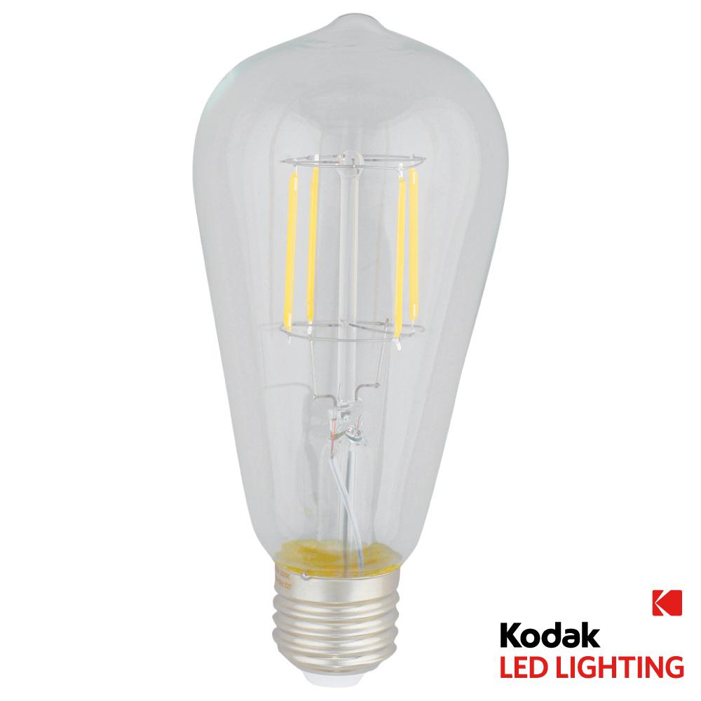 Kodak 40W Equivalent Warm White Vintage Filament ST64 Dimmable LED