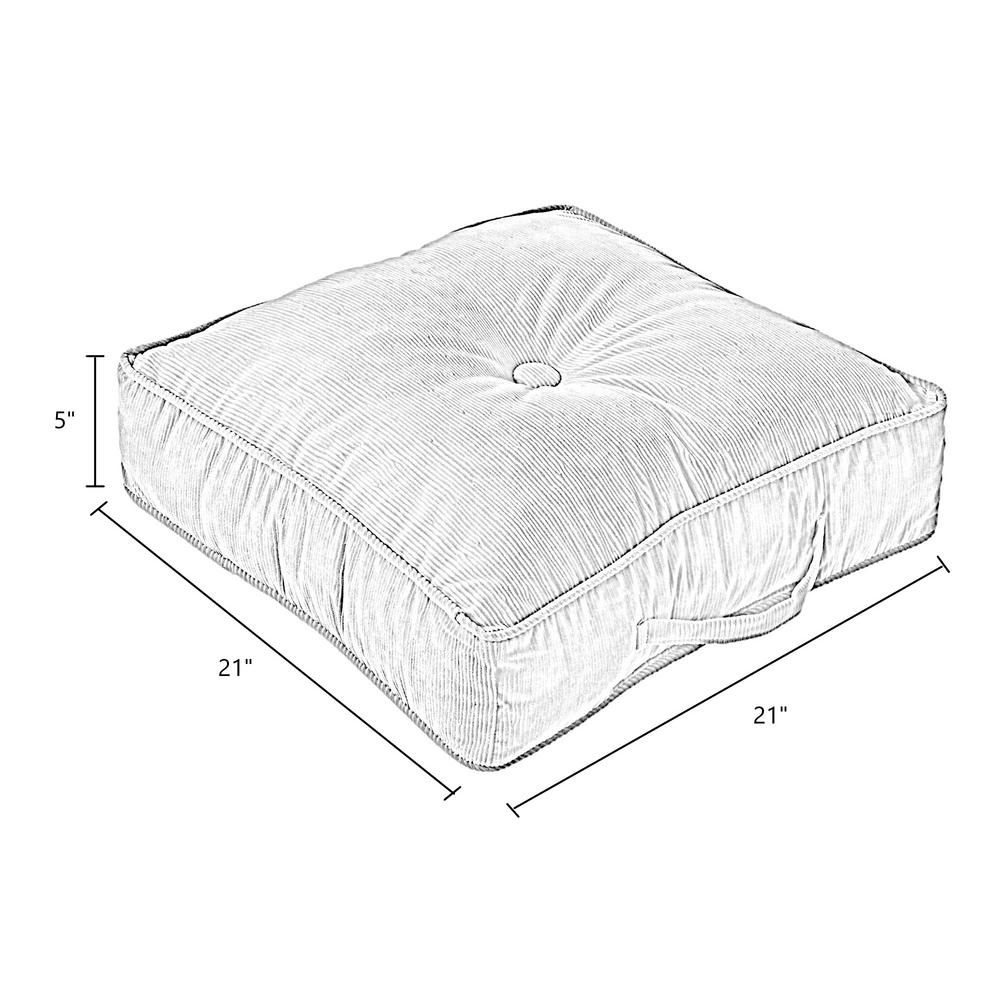 Greendale Home Fashions Omaha Sage Microfiber 21 In Square Floor