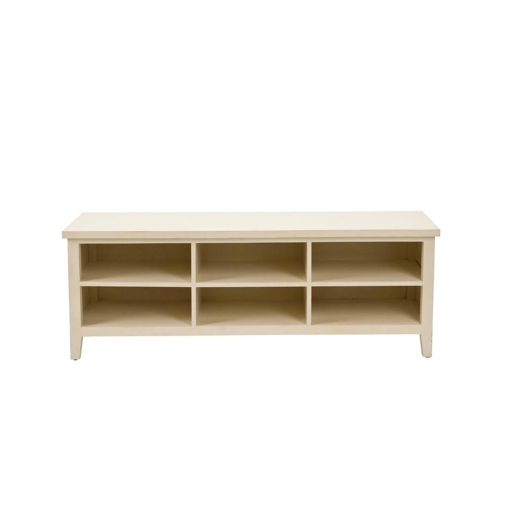 Safavieh American Home Shelves Off White Storage Entertainment Center